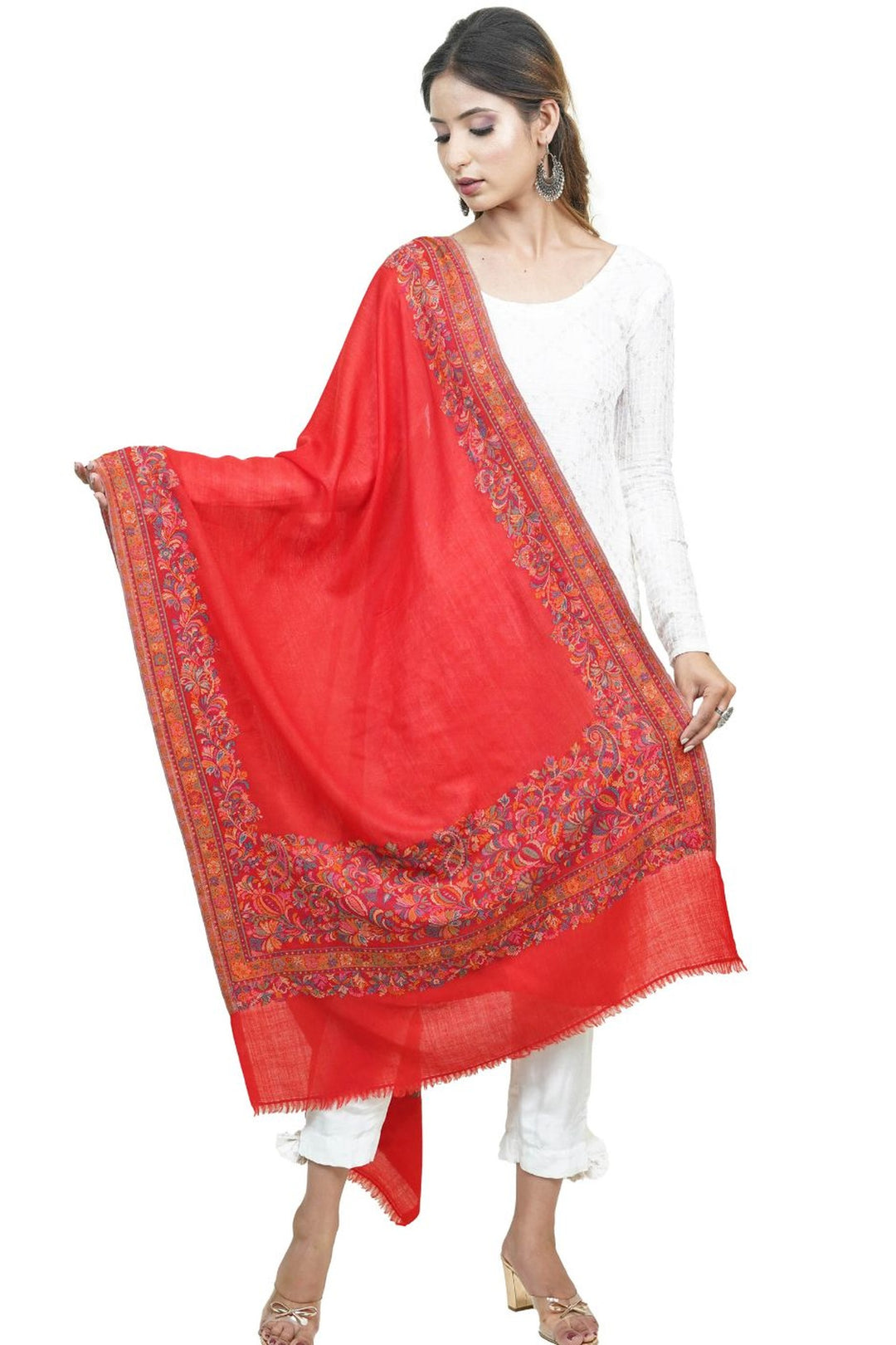 Kani Women's Stole With Border