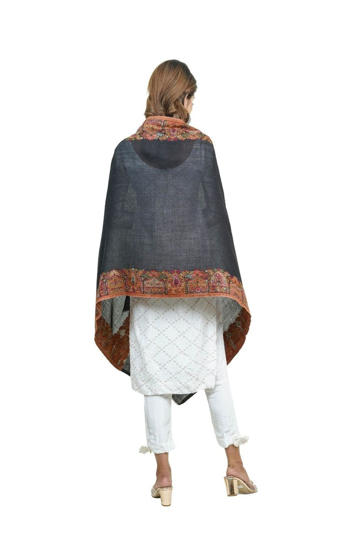 Kani Women's Stole With Border Design