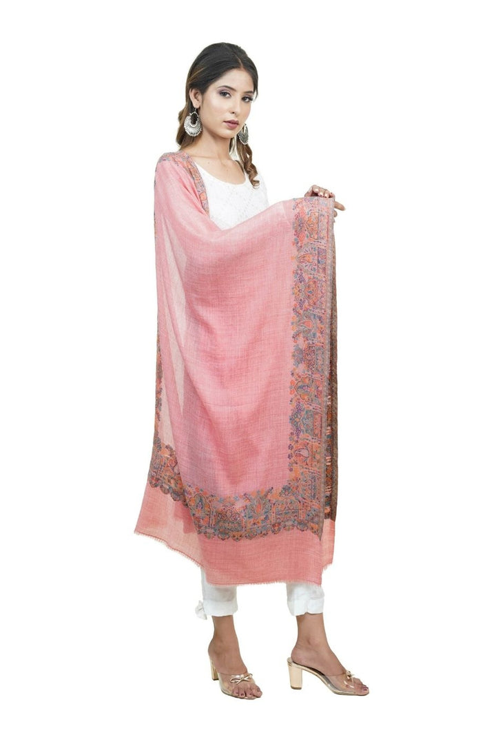 Kani Women's Stole With Border Design