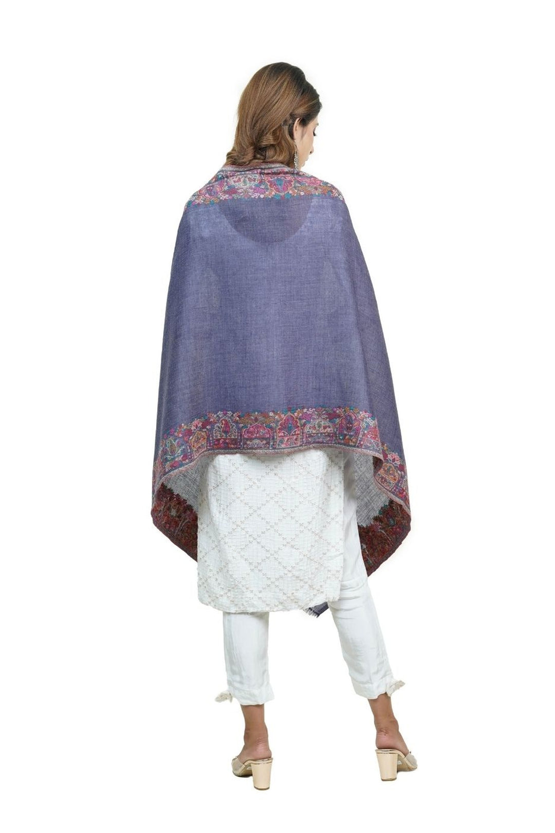 Kani Women's Stole With Border Design