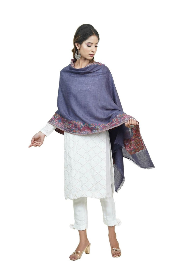Kani Women's Stole With Border Design