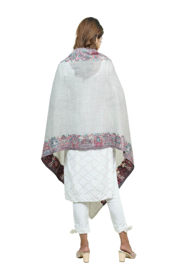 Kani Women's Stole With Border Design