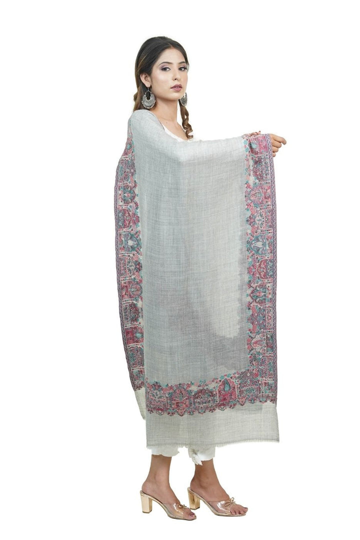 Kani Women's Stole With Border Design