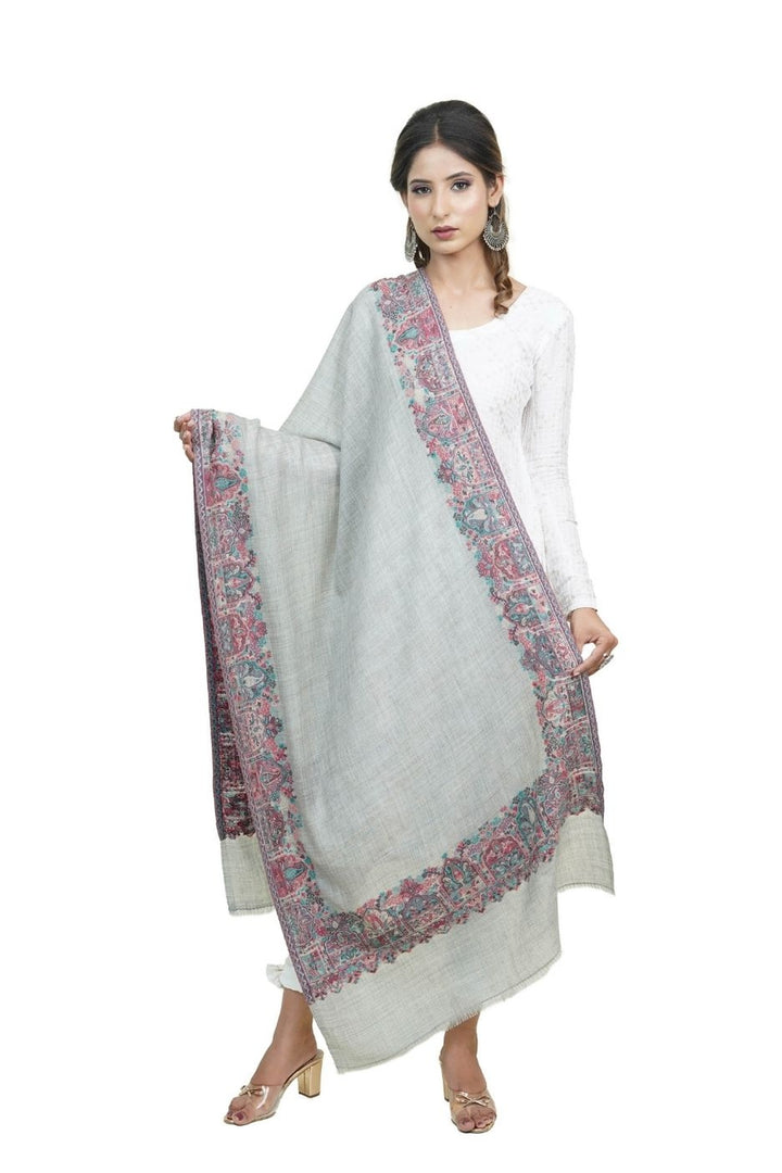 Kani Women's Stole With Border Design