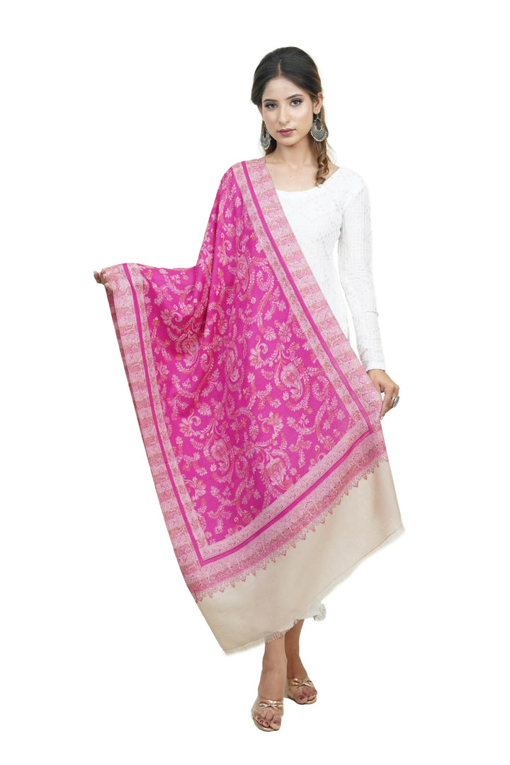 Contrast Palla Jacquard Women's Stole