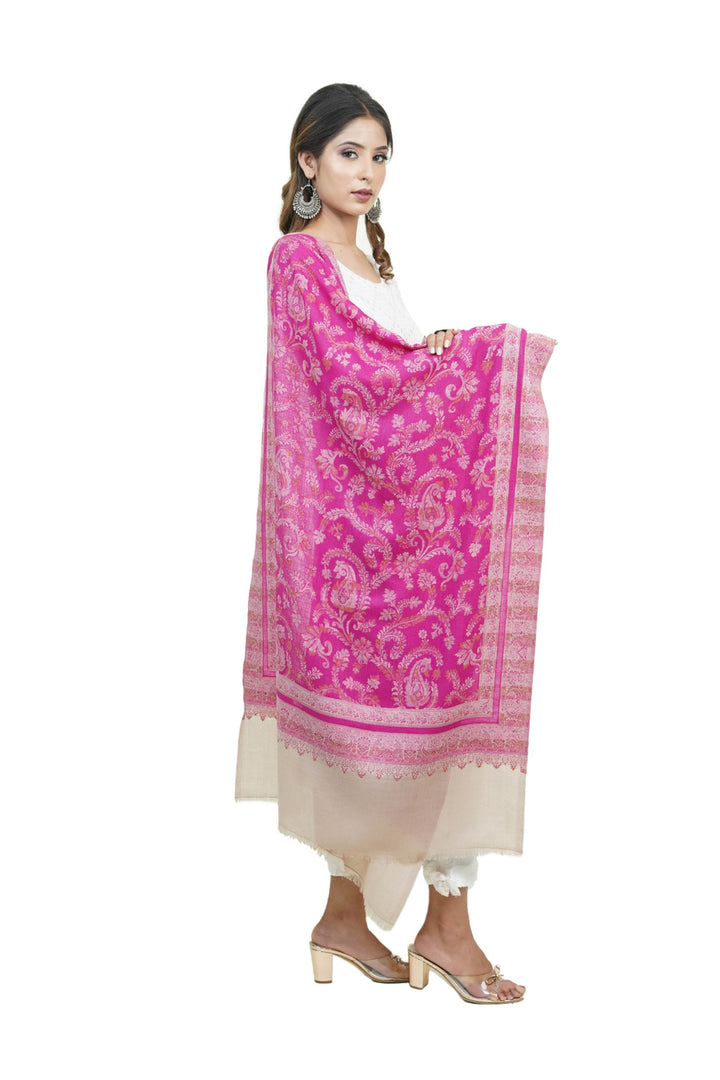 Contrast Palla Jacquard Women's Stole