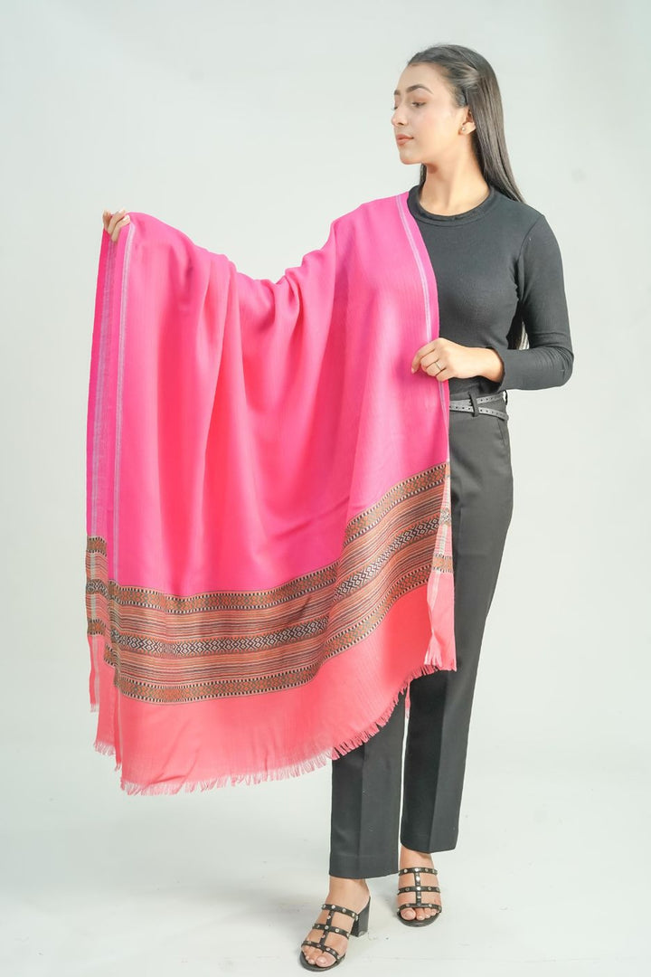 Woven Border Design Women's Shawl