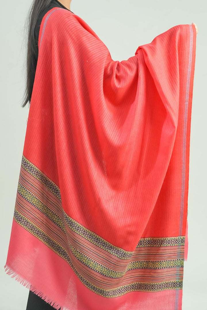 Woven Border Design Women's Shawl