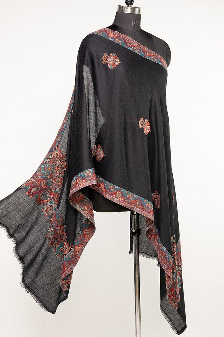 Kani Border And Booti Design Women's Stole