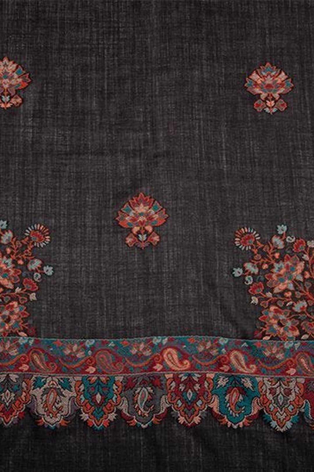 Kani Border And Booti Design Women's Stole