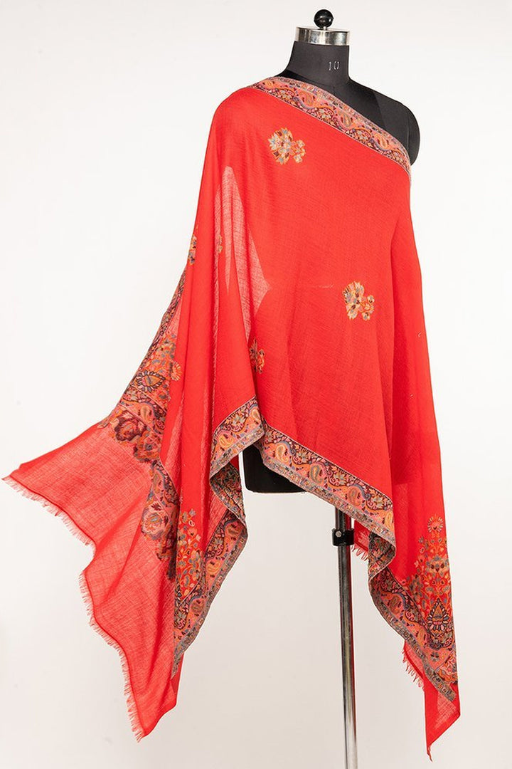 Kani Border And Booti Design Women's Stole