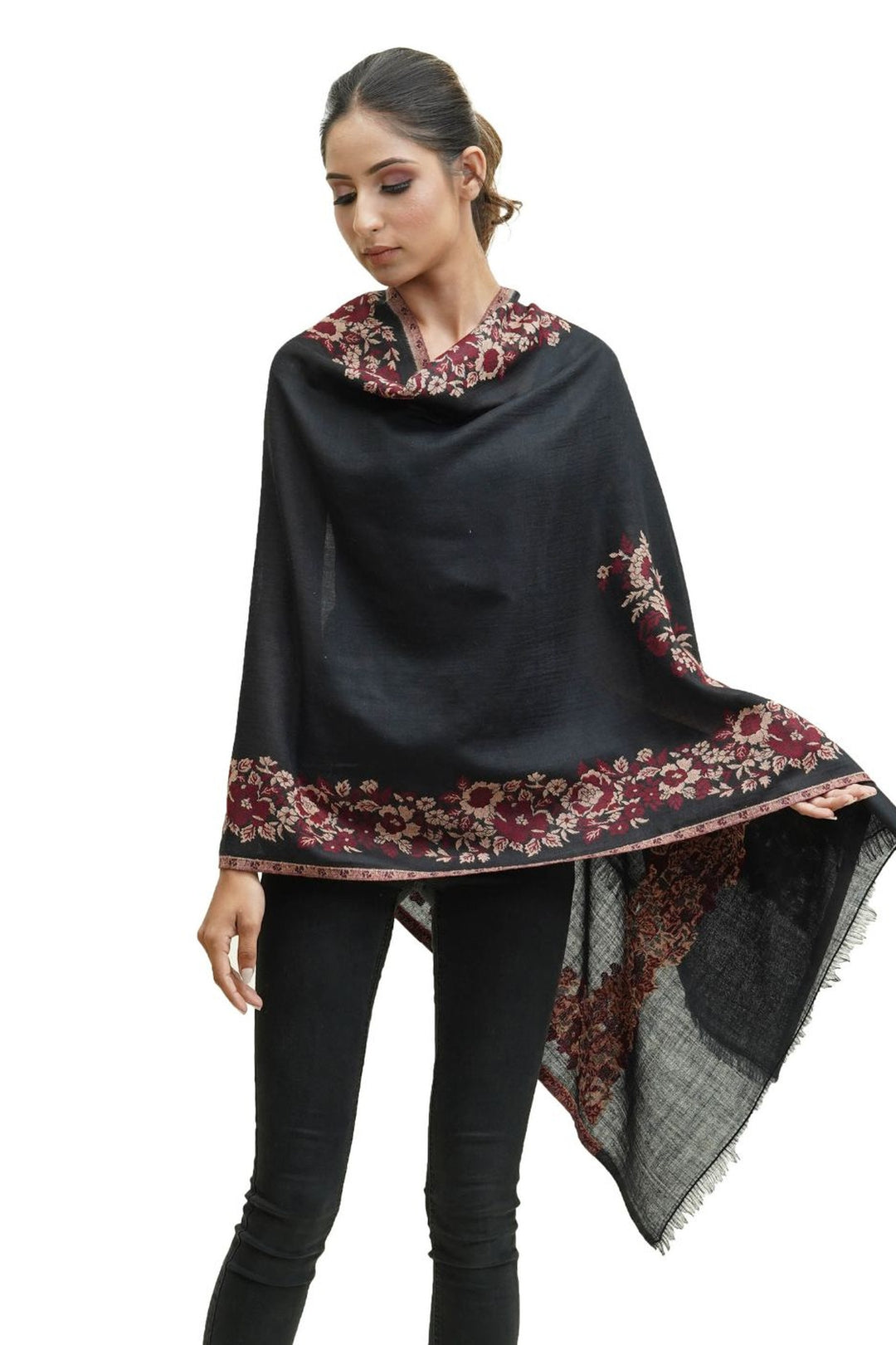 Kani Border Design Women's Stole