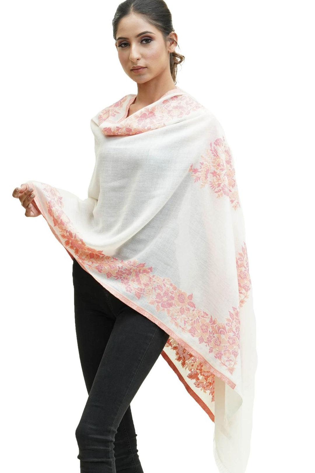 Kani Border Design Women's Stole