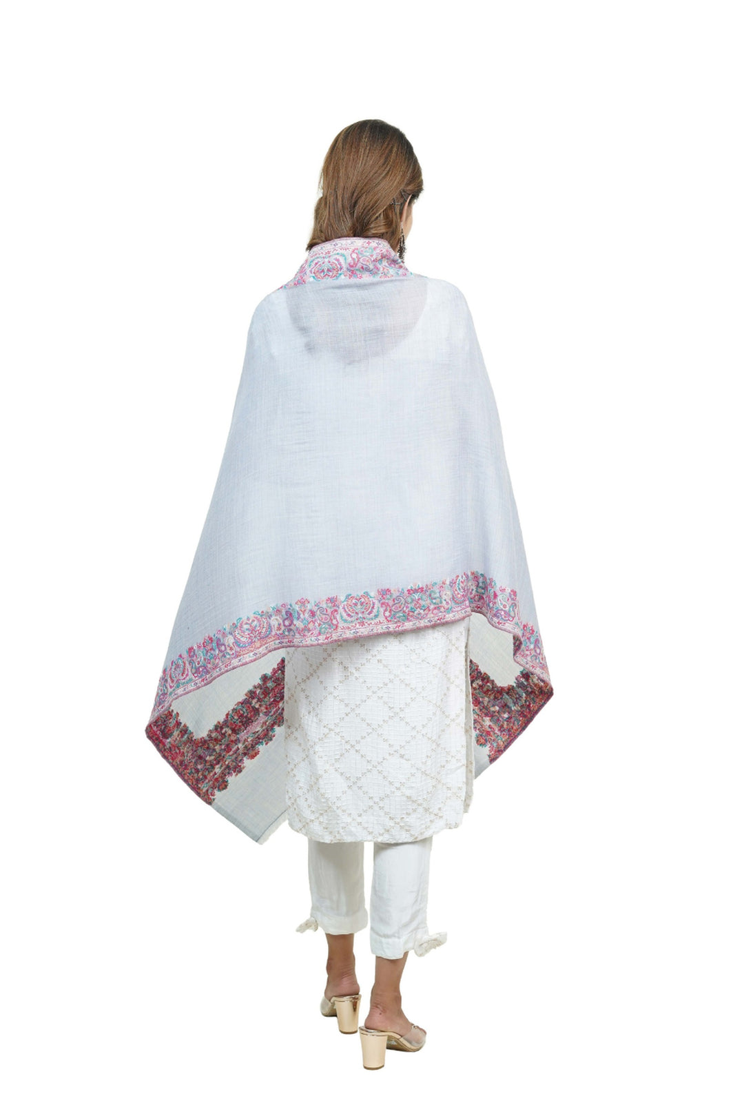 Kani Border Design Women's Stole