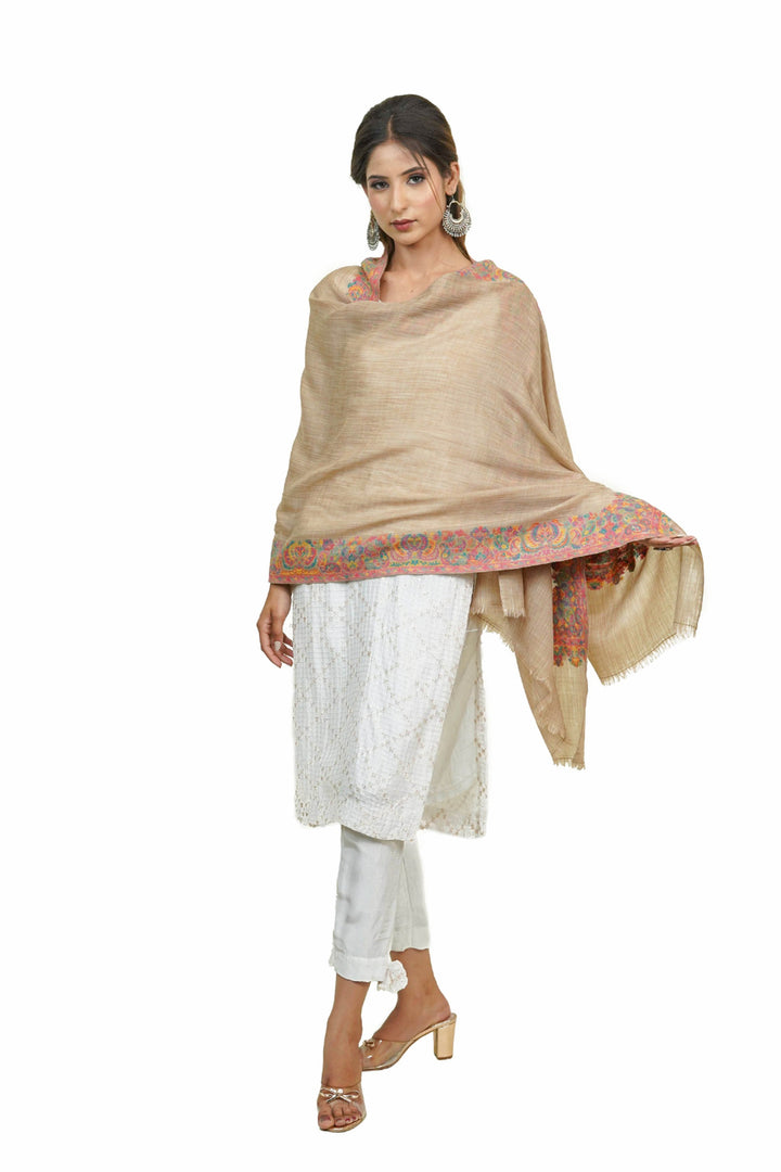 Kani Border Design Women's Stole
