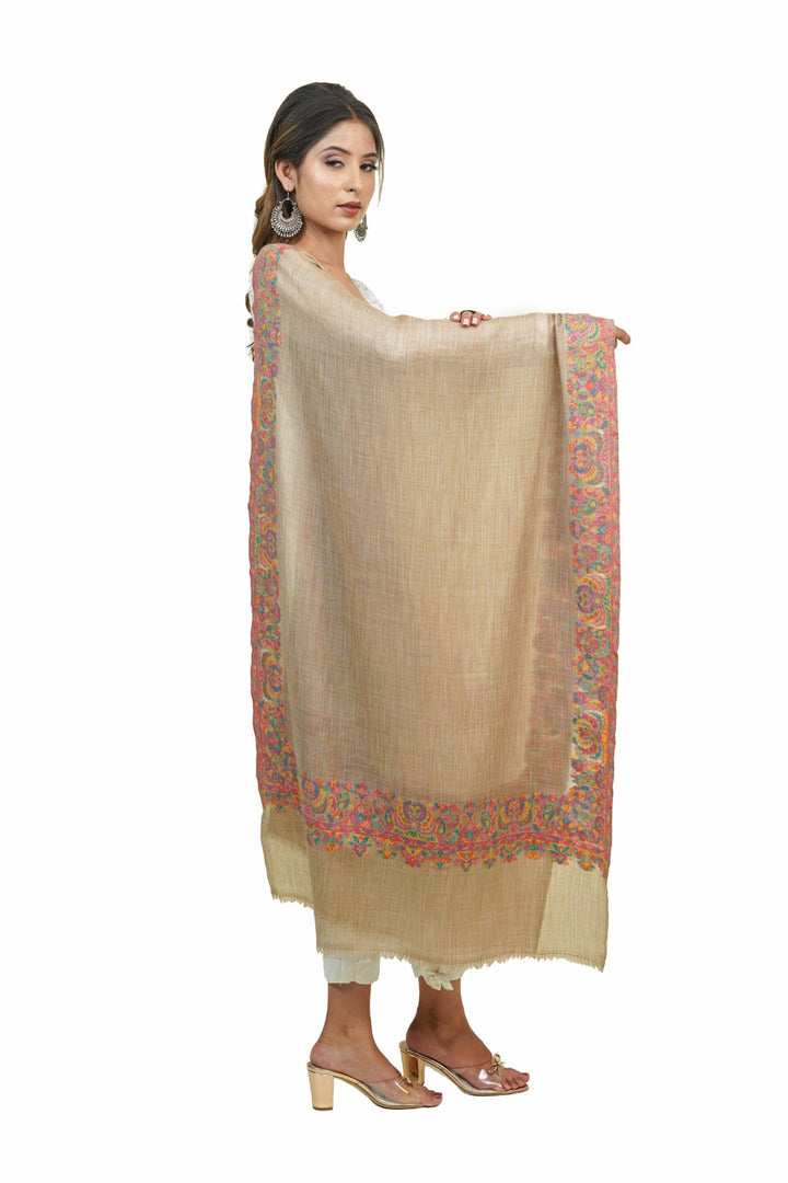 Kani Border Design Women's Stole