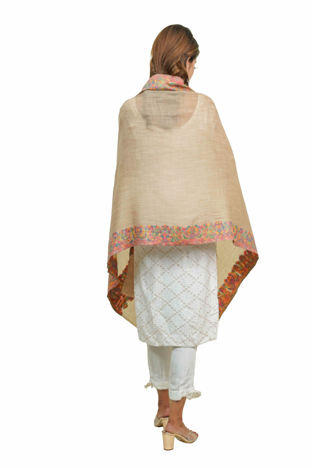 Kani Border Design Women's Stole