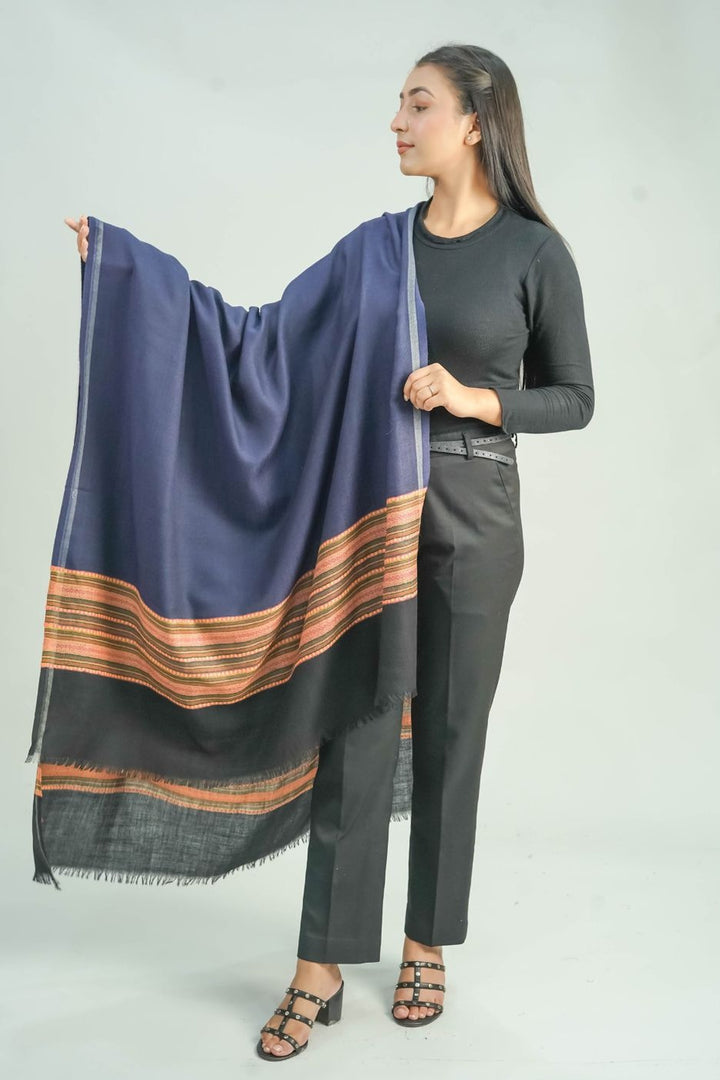 Woven Border Design (Two Colour) Women's Shawl