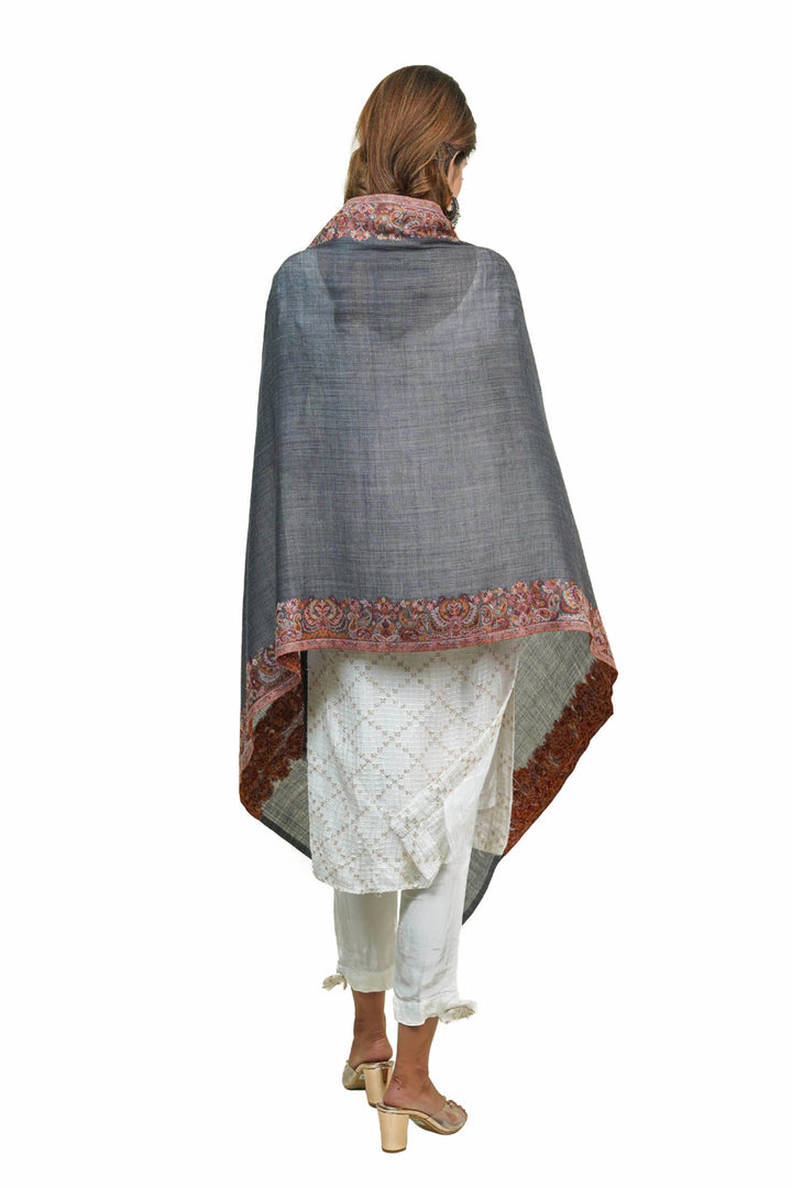 Kani Border Design Women's Stole