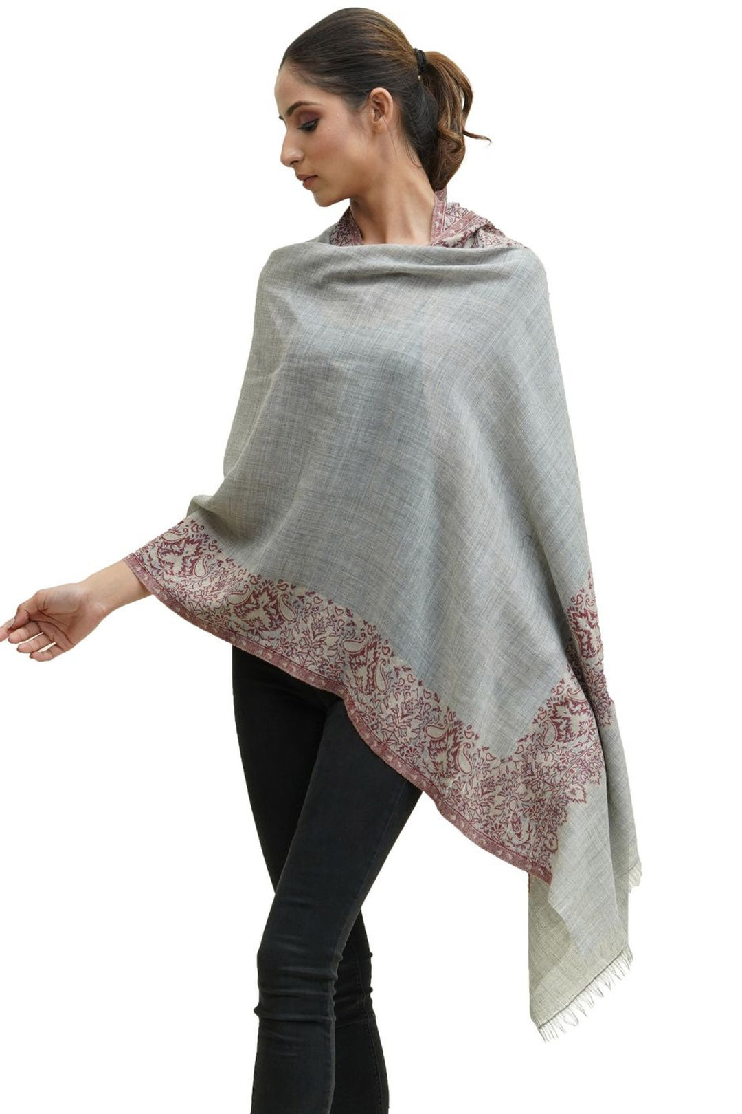 Kani Border Design Women's Stole