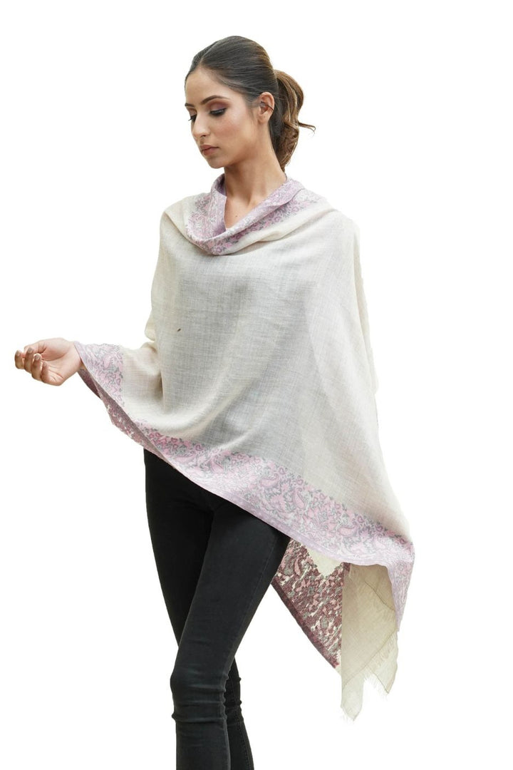 Kani Border Design Women's Stole