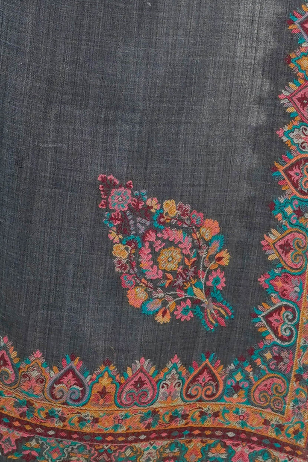 Beige  Kani Border Women's Stole