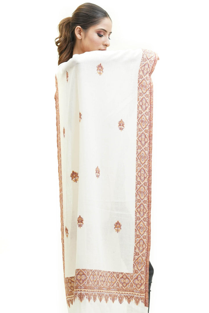 Kani Border And Booti Design Women's Stole