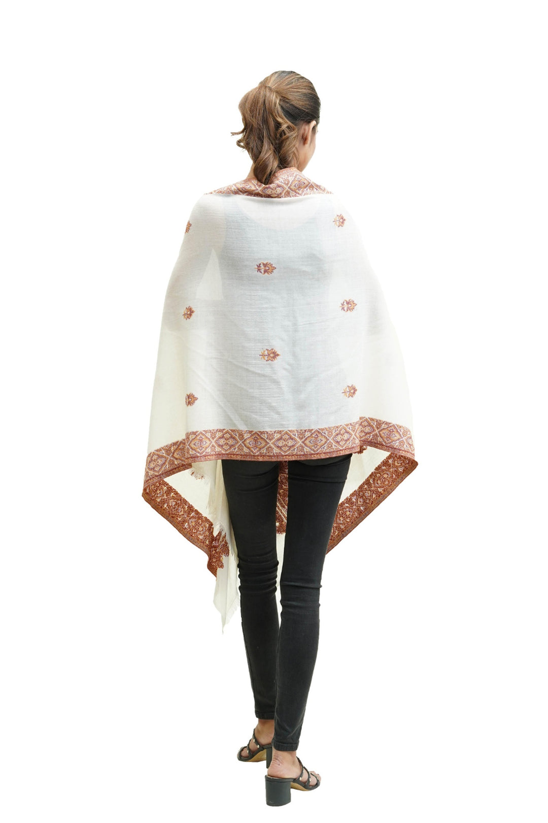 Kani Border And Booti Design Women's Stole