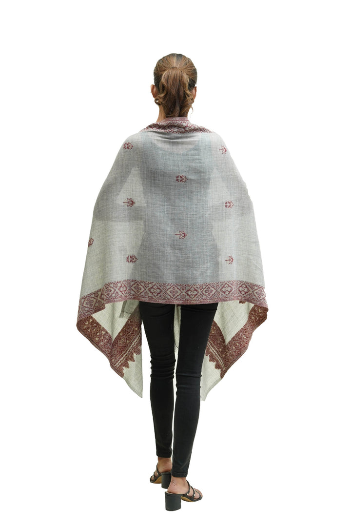 Kani Border And Booti Design Women's Stole