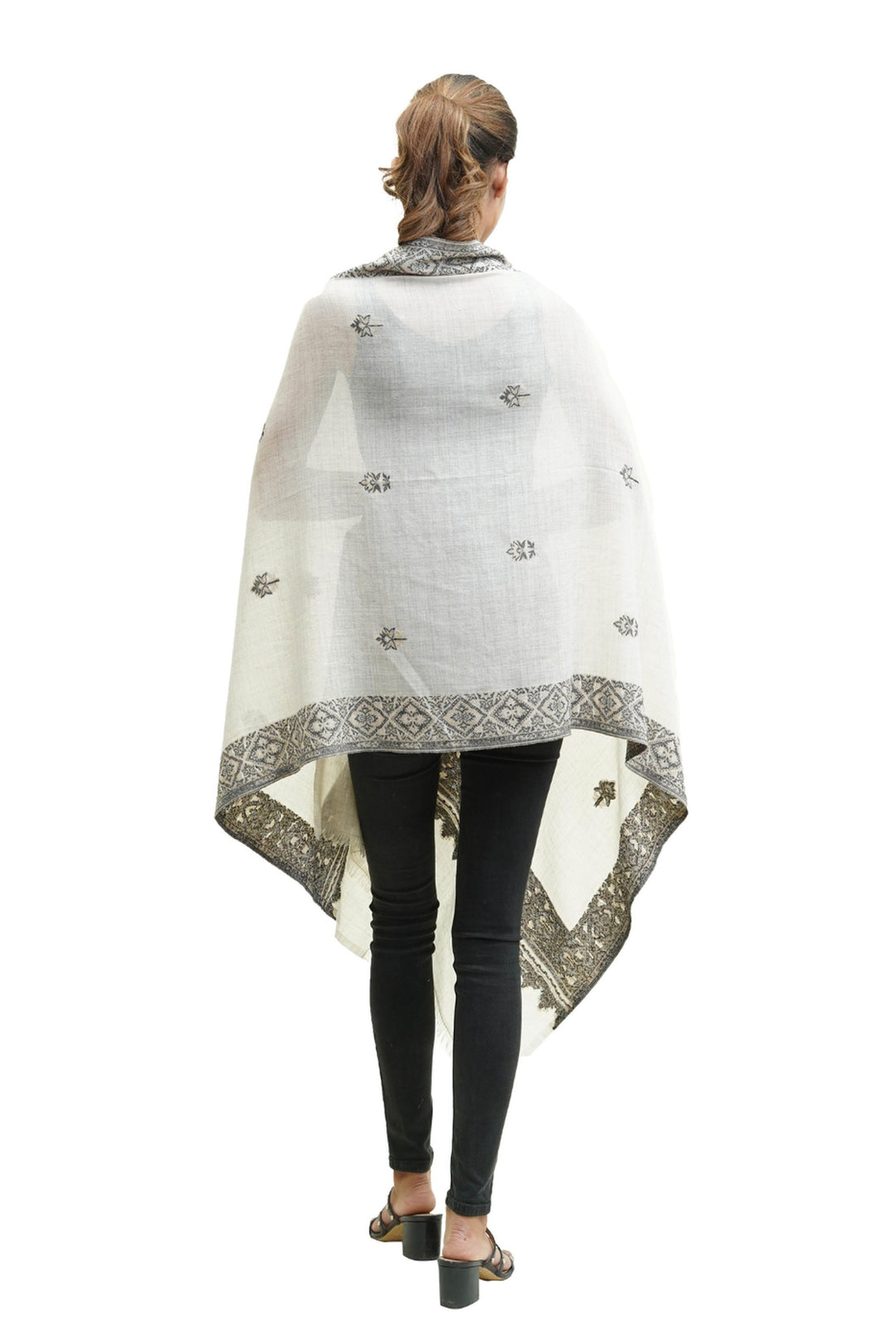Kani Border And Booti Design Women's Stole