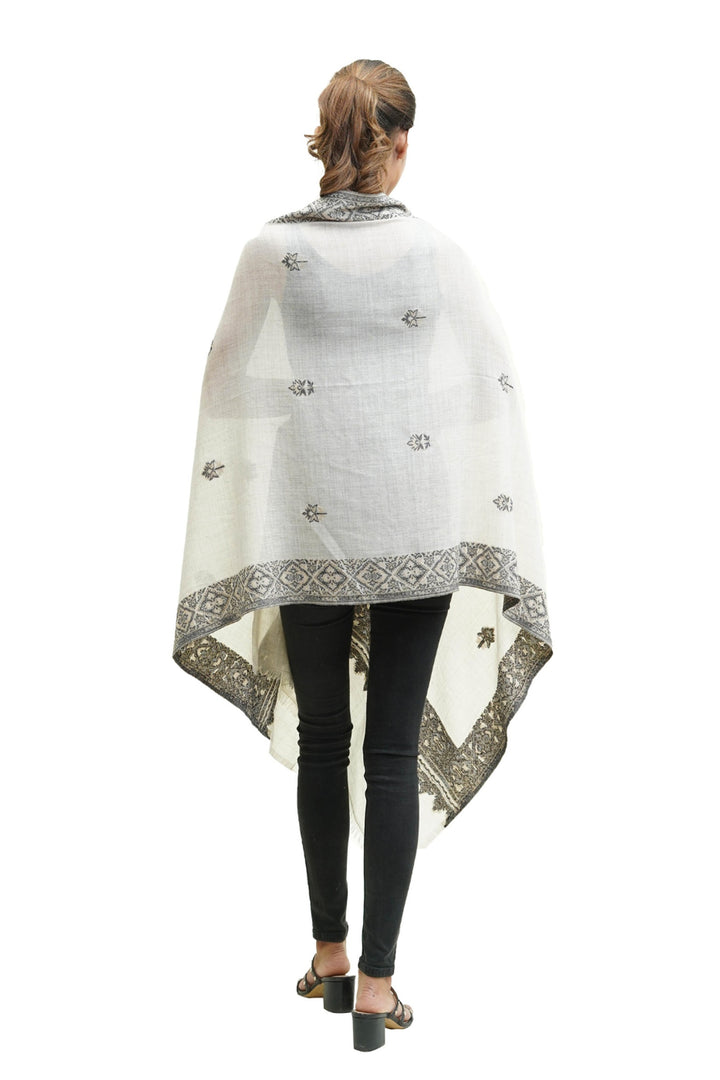 Kani Border And Booti Design Women's Stole