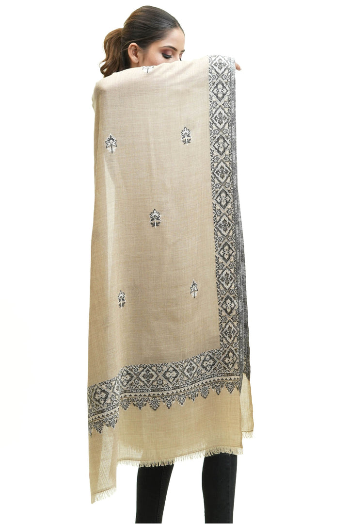 Kani Border And Booti Design Women's Stole
