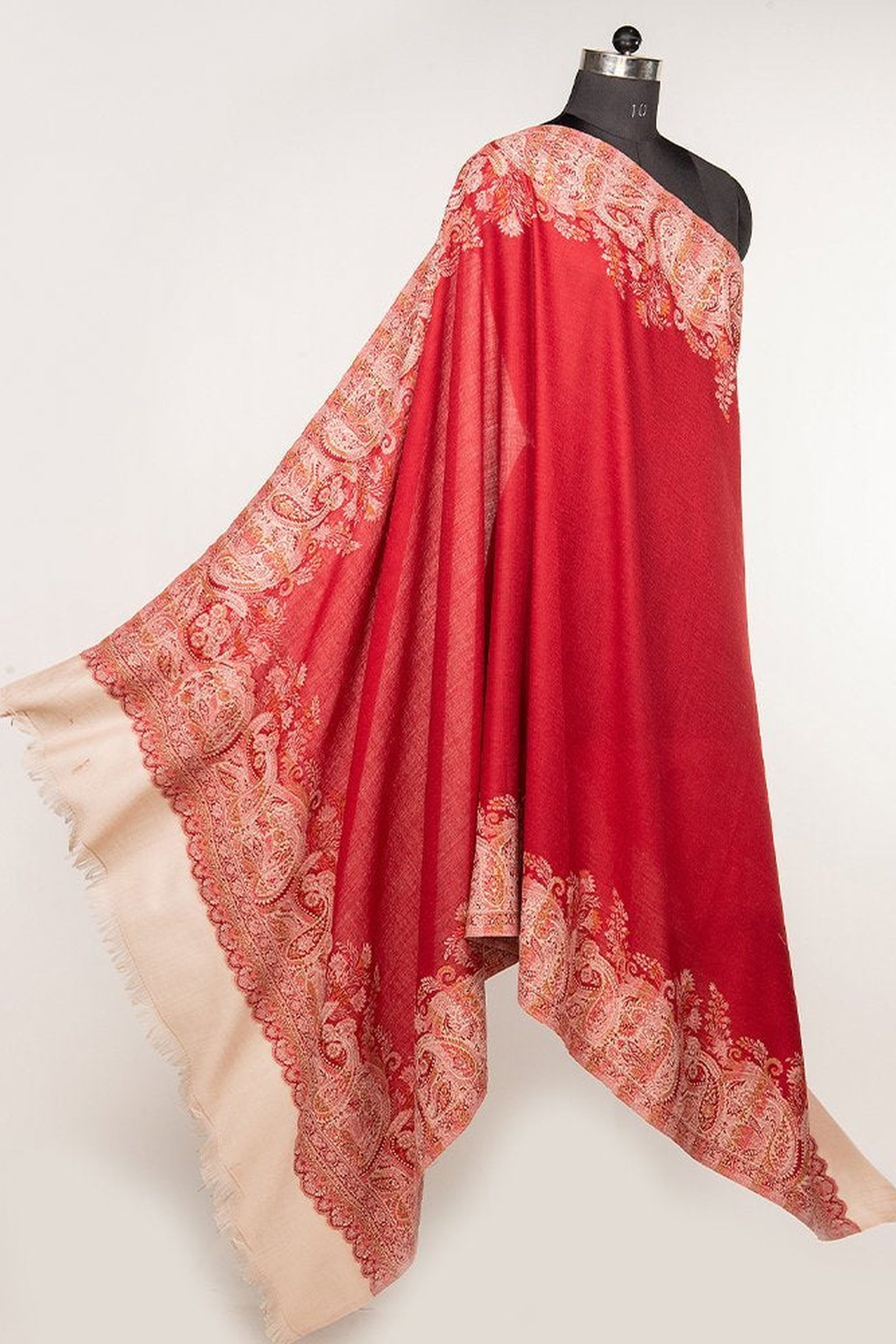 Contrast Palla Jamawar Women's Shawl