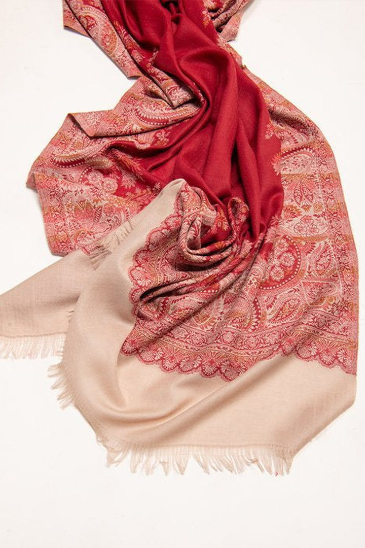 Contrast Palla Jamawar Women's Shawl
