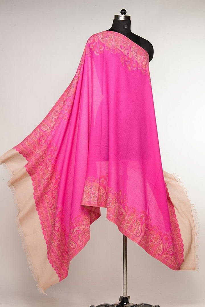 Contrast Palla Jamawar Women's Shawl