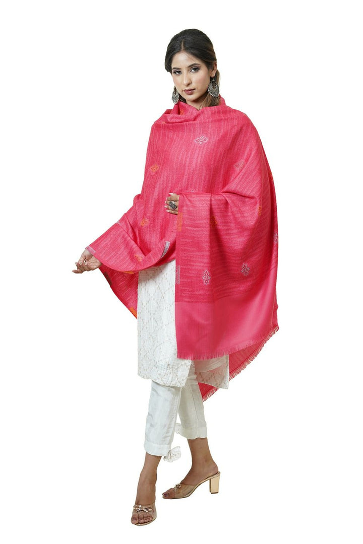 Woven Women's  Shawl With Booti Design