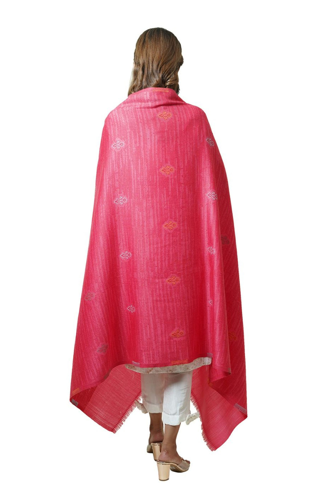 Woven Women's  Shawl With Booti Design