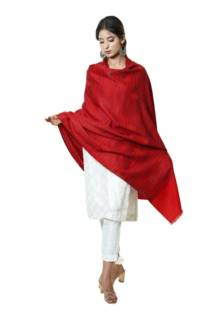 Woven Women's  Shawl With Booti Design
