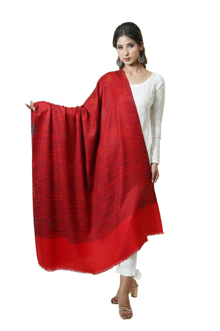 Woven Women's  Shawl With Booti Design