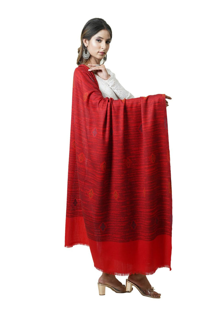 Woven Women's  Shawl With Booti Design