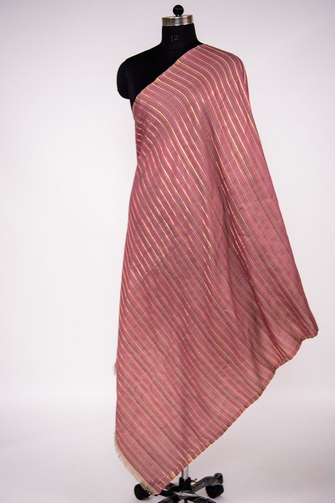 Reversible Zari Striped Women's Shawl