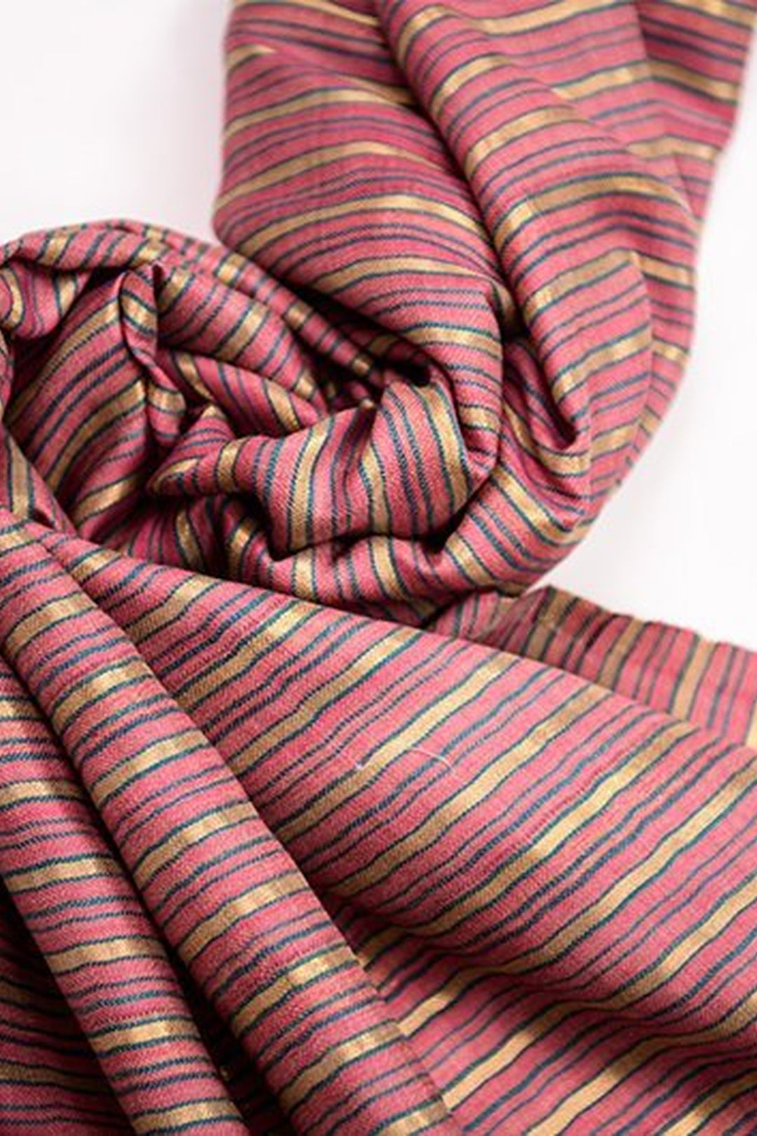 Reversible Zari Striped Women's Shawl