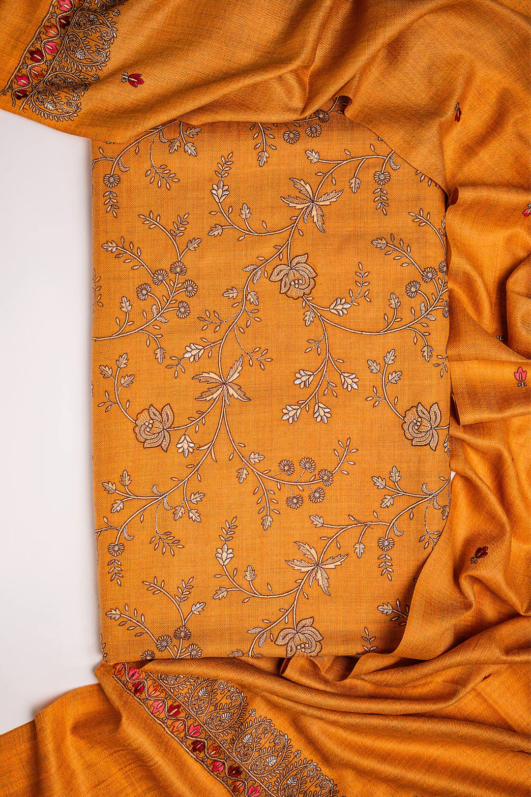 Madhubala Embroidered Unstitched Suit With Zari