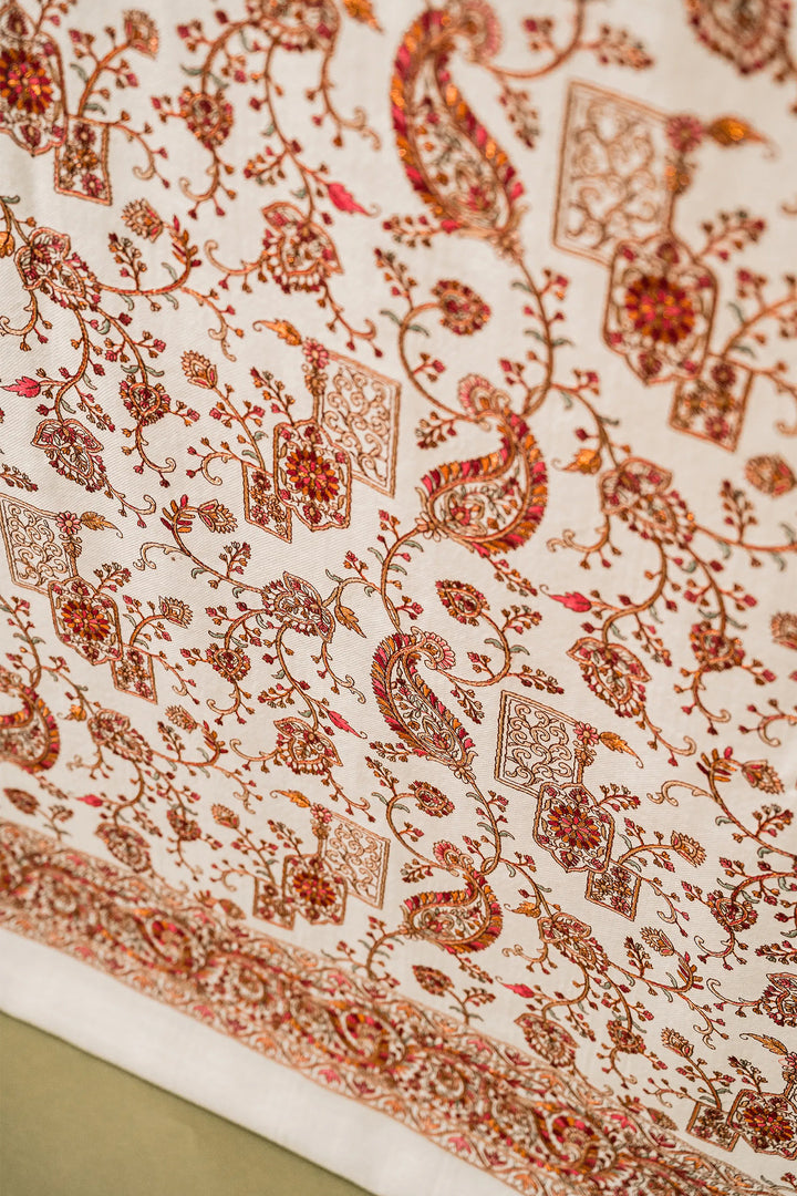 Mahima Embroidered Unstitched Suit With Zari