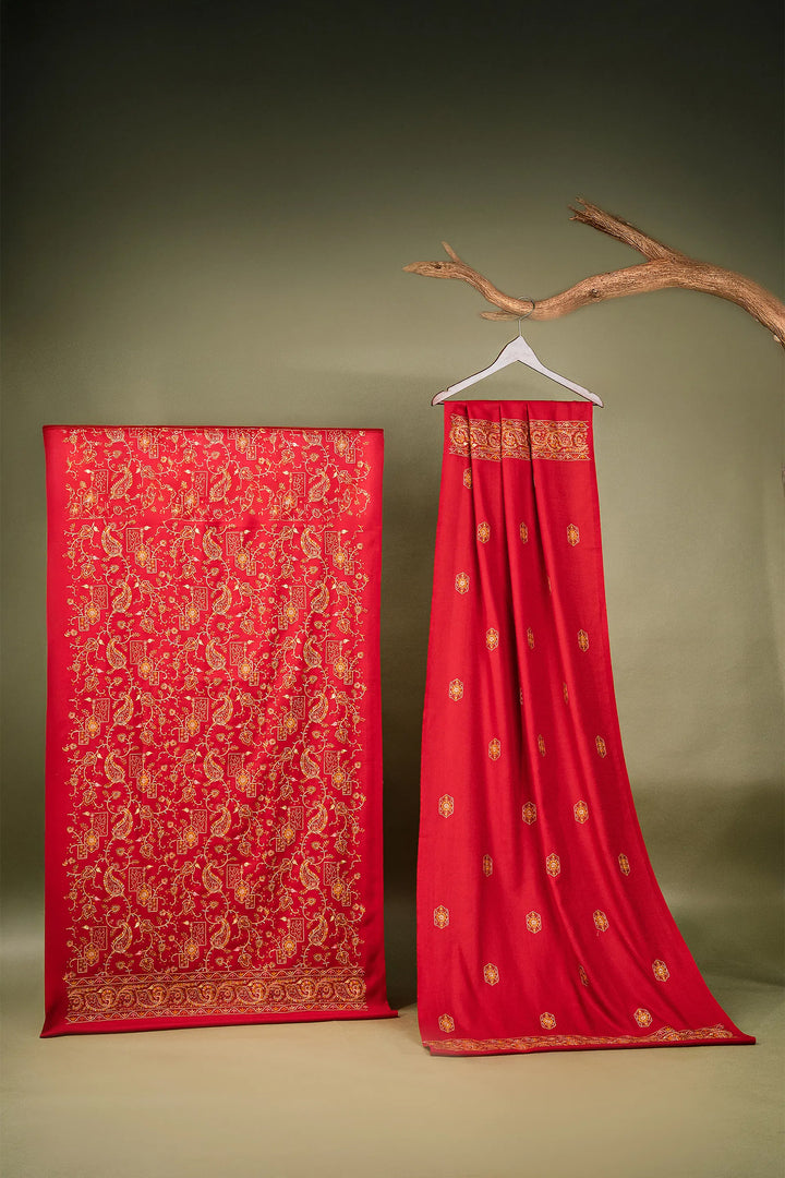 Mahima Embroidered Unstitched Suit With Zari