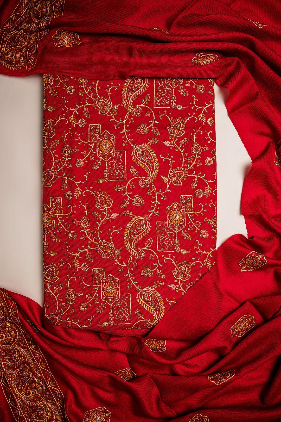 Mahima Embroidered Unstitched Suit With Zari