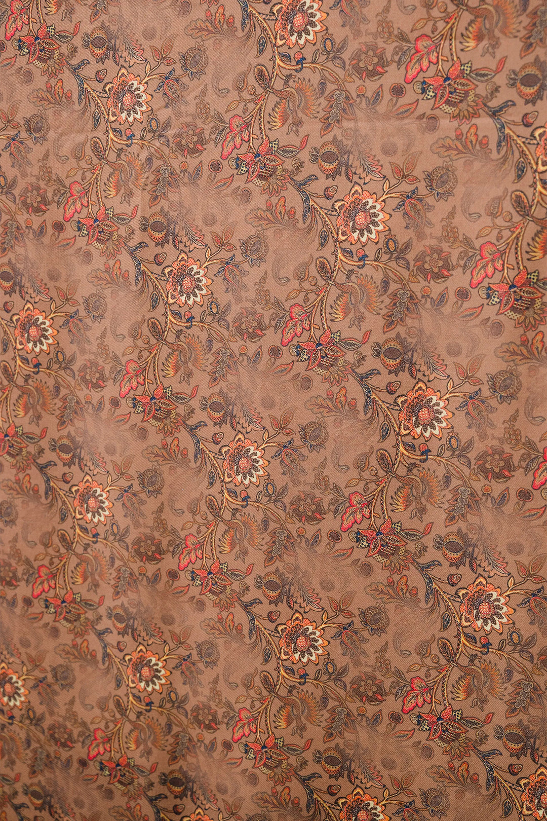 Traditional Pallu Unstitched Suit With Reversible Dupatta