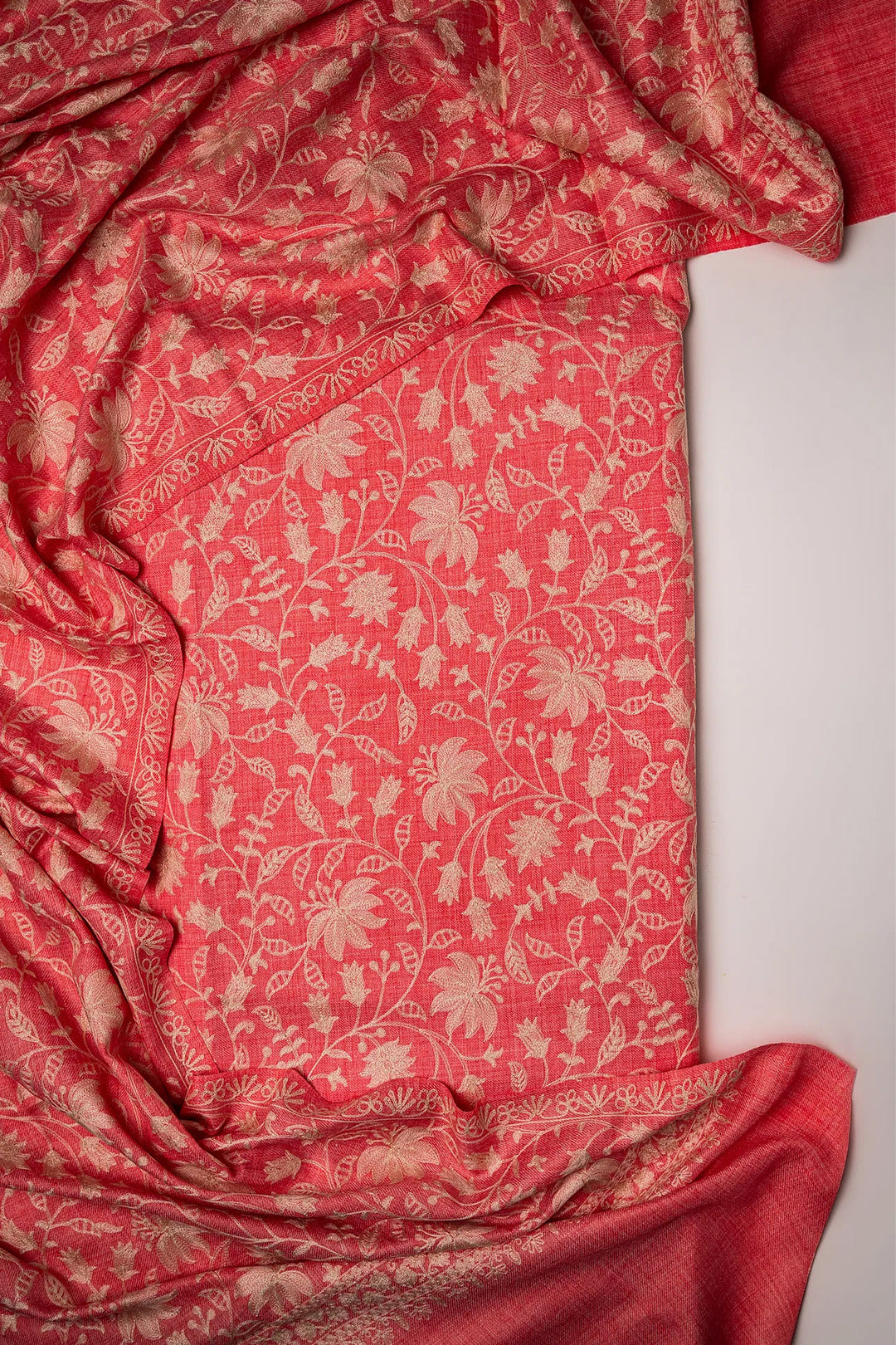 Priyanka Jaal Embroidered Unstitched Suit With Jaal Dupatta