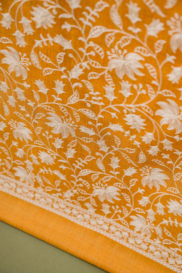 Priyanka Jaal Embroidered Unstitched Suit With Jaal Dupatta