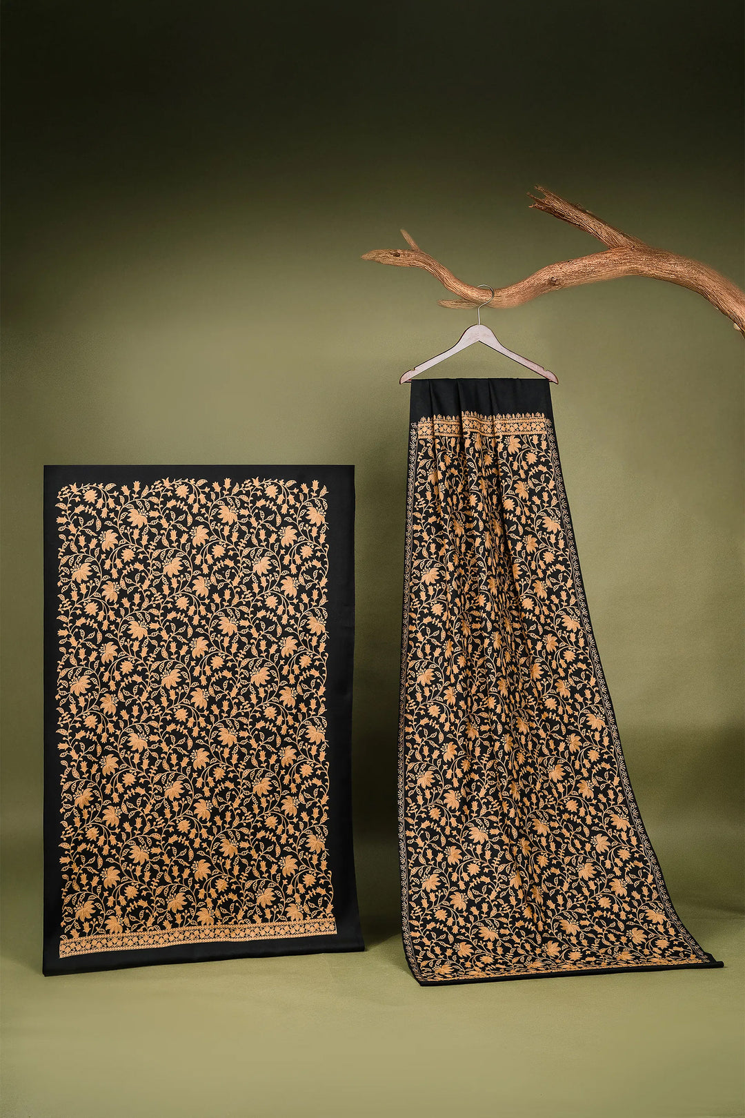 Priyanka Jaal Embroidered Unstitched Suit With Jaal Dupatta